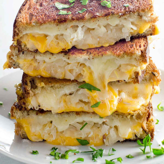 Tangy Bratwurst Grilled Cheese