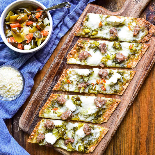 Fiery Sausage & Ricotta Flatbread